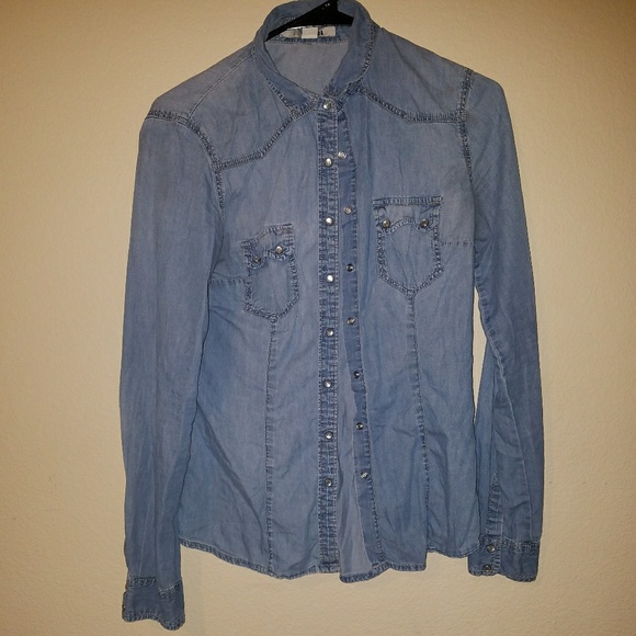 jean button up